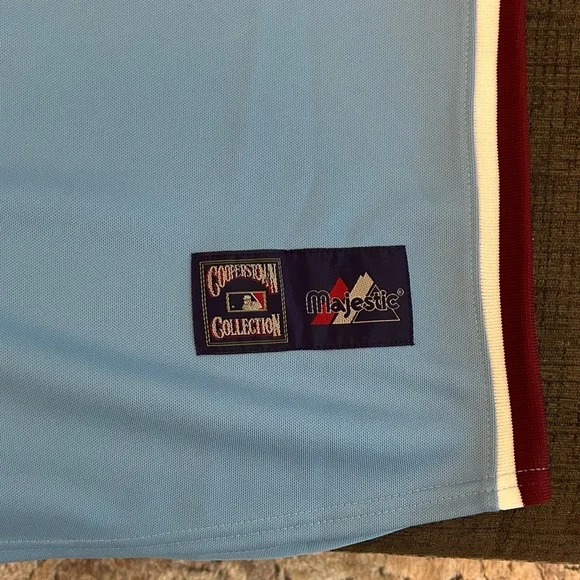 Majestic Authentic Philadelphia Phillies Chase Utley Cooperstown Jersey Mens XXL - Picture 6 of 7